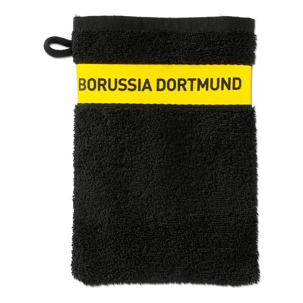 Borussia Dortmund BVB Waschhandschuh Schwarz